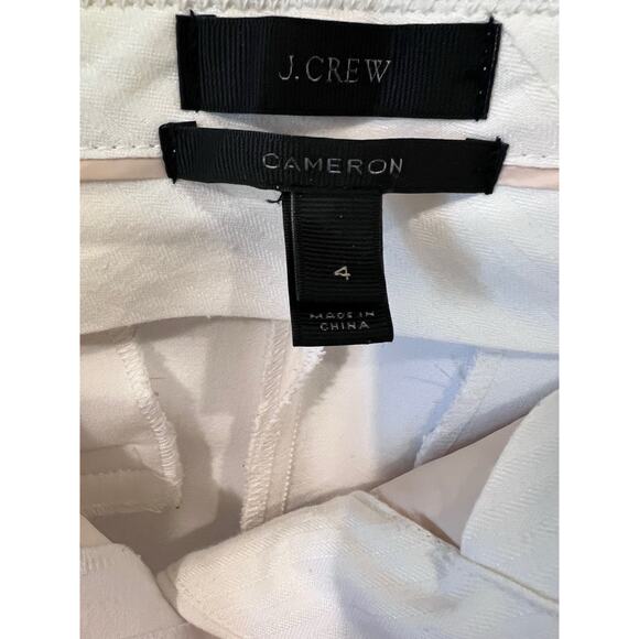 J.Crew Cameron Crop Ankle Pants White Women's |Size 4 - Picture 5 of 8